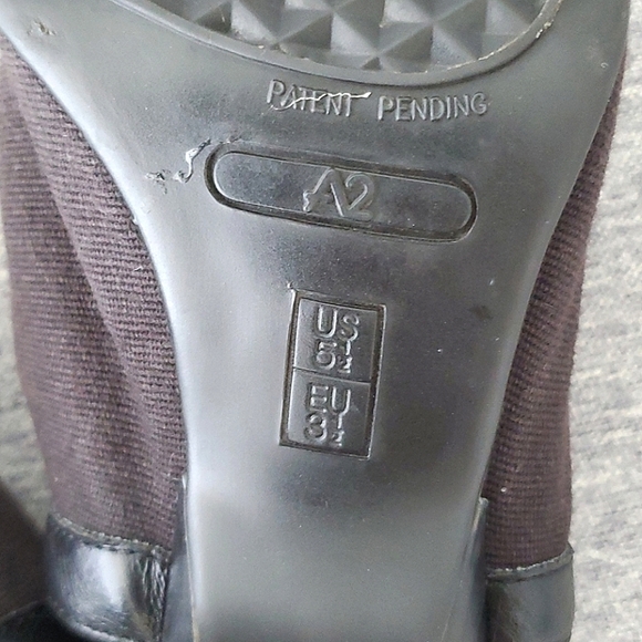 ⭐️3/ $30⭐️ A2 by Aerosoles Women's Black Open Toe Sling Back Shoes Size 5.5 - Picture 10 of 12